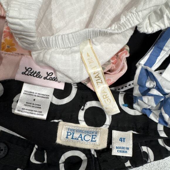 Lot Of 4 Girls Clothes Size 4T Tops, Pants & Dress Place Little Lass Grazziani - Picture 11 of 11